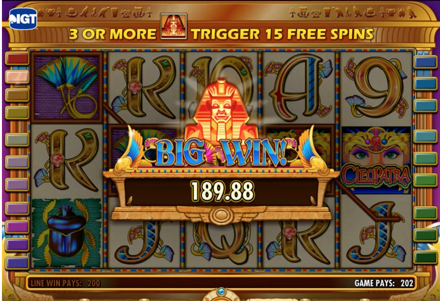 Cleopatra Slot is one of the legendary IGT slots