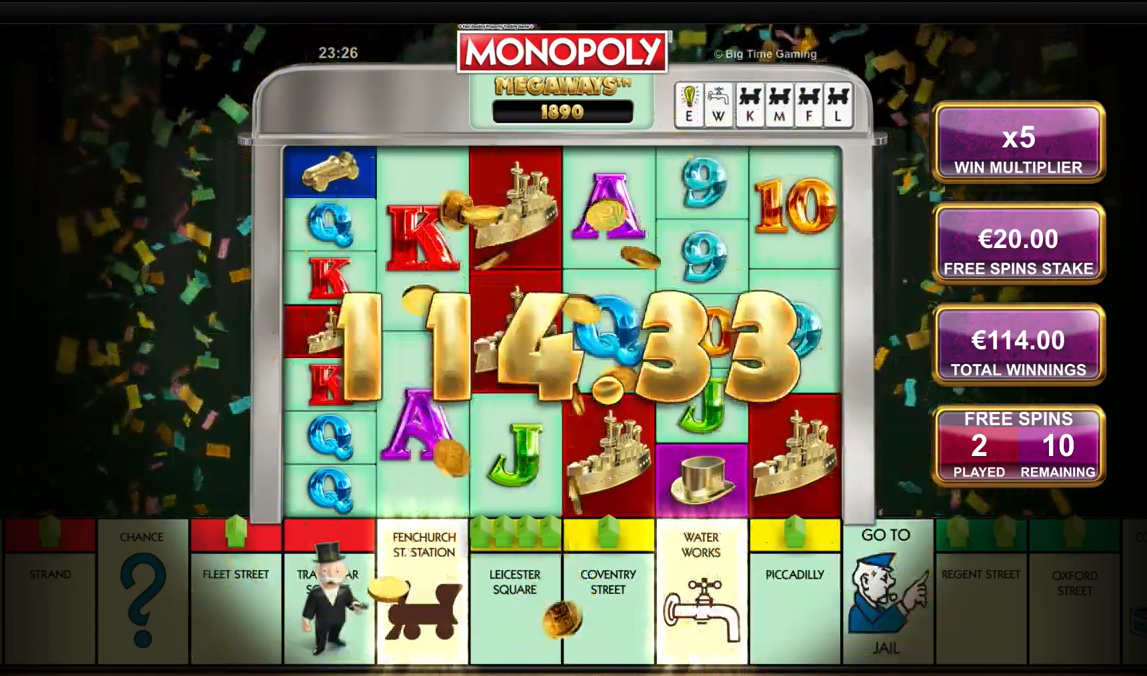 Monopoly Megaways is one of the best Megaways slots