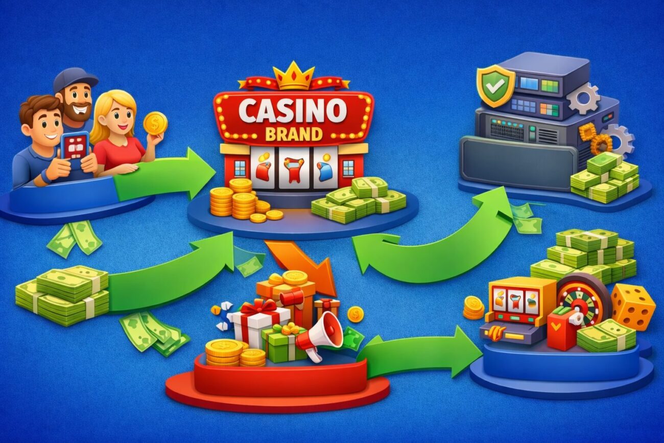 How money flows at online casinos