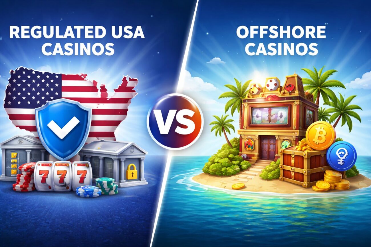 Regulated vs offshore online casinos for the USA