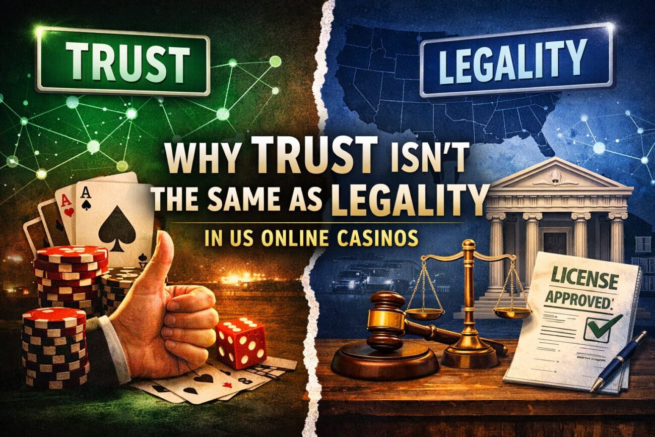 Trust isn't the same as legality in USA online casinos