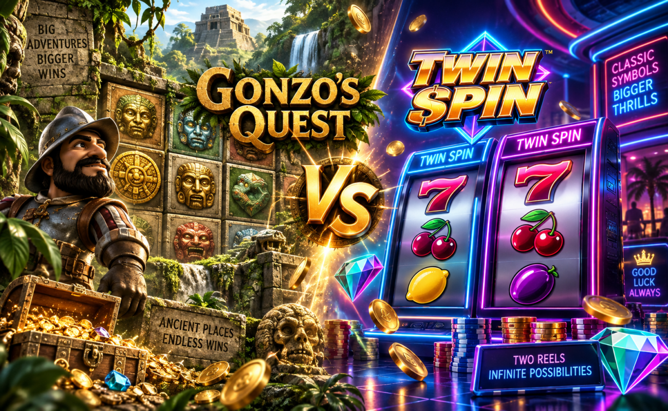 Twin Spin vs Gonzo's Quest slot - Which is best