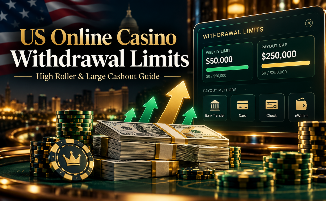 USA online casino withdrawal limits